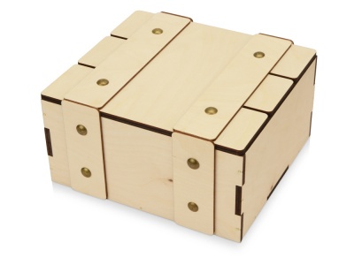OA2102094112 Деревянная подарочная коробка с крышкой Ларчик на бечевке