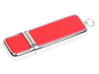 OA210209732 Флешка компактной формы, 4 Гб, красный/серебристый