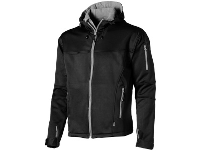 OA50TX-BLK9 Slazenger Soft shell. Куртка софтшел Match мужская, черный/серый