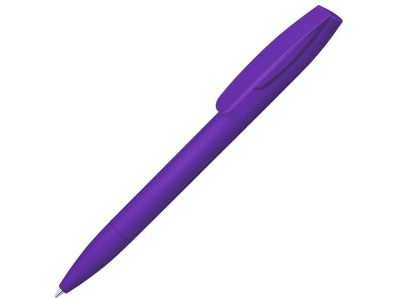 OA2102093926 Uma. Шариковая ручка Coral Gum  с прорезиненным soft-touch корпусом и клипом., фиолетовый