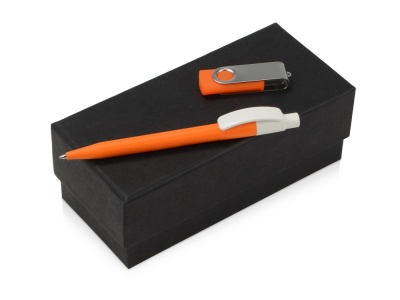 OA2003023862 Подарочный набор Uma Memory с ручкой и флешкой, оранжевый