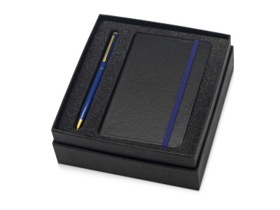 OA2003023794 Подарочный набор Reporter с ручкой и блокнотом А6, синий