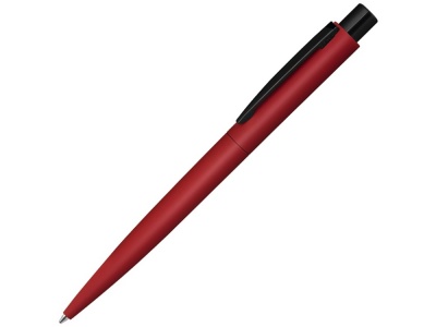 OA210209536 Uma. Ручка шариковая металлическая LUMOS M soft-touch, красный/черный