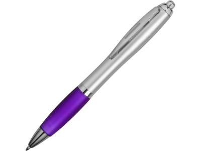 OA75B-VIO13 Scripto. Ручка шариковая Nash, пурпурный/серебристый, черные чернила