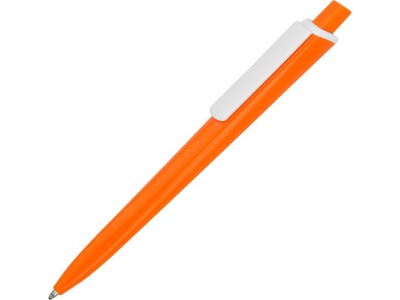 OA2003022596 Ручка пластиковая трехгранная шариковая Lateen, оранжевый/белый