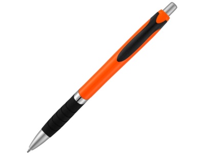 OA210209171 Однотонная шариковая ручка Turbo с резиновой накладкой, оранжевый