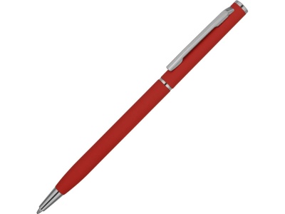OA2003027522 Ручка металлическая шариковая Атриум с покрытием софт-тач, красный