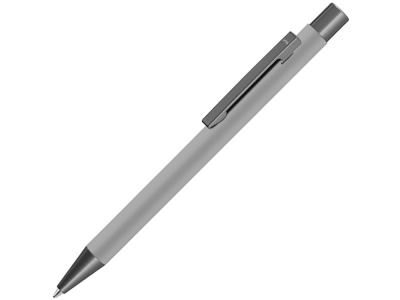OA2003021457 Uma. Ручка шариковая UMA STRAIGHT GUM soft-touch, с зеркальной гравировкой, серый