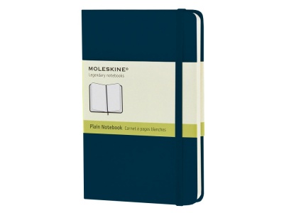 OA170122547 Moleskine. Записная книжка Moleskine Classic (нелинованный) в твердой обложке, Pocket (9x14см), голубой сапфир