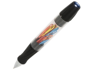 OA2003023038 Королевская шариковая ручка со светодиодами и скрепками, черный