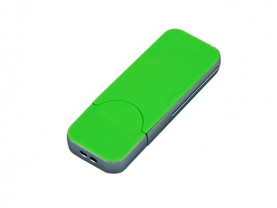 OA2102093152 USB-флешка на 128 Гб в стиле I-phone, прямоугольнй формы, зеленый