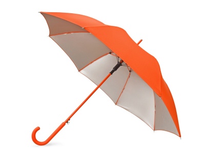 OA2003024146 Зонт-трость Silver Color полуавтомат, оранжевый/серебристый