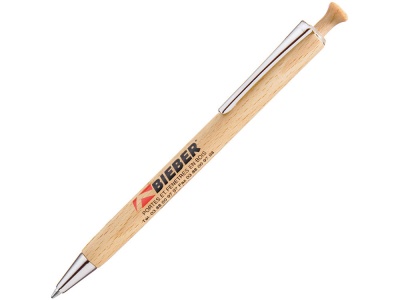 OA2003028200 Uma. Ручка шариковая деревянная FOREST, черный, 1 мм, светло-коричневый