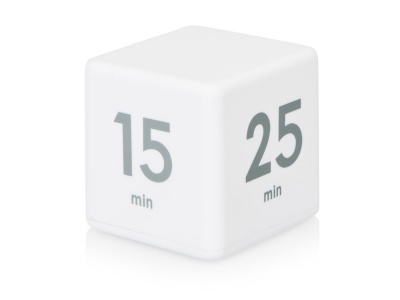 OA24082816529 Таймер для тайм-менеджмента Time Capsule на 5-15-25-45 минут, софт-тач, белый