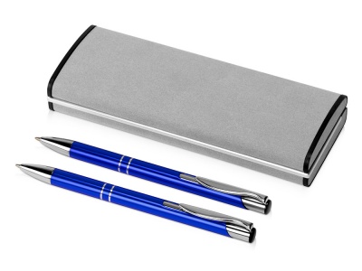 OA2102096382 Набор Dublin: ручка шариковая, карандаш механический, ярко-синий в бархатном футляре