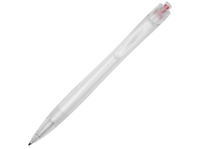 OA2102096220 Marksman. Шариковая ручка Honua из переработанного ПЭТ, прозрачный/красный