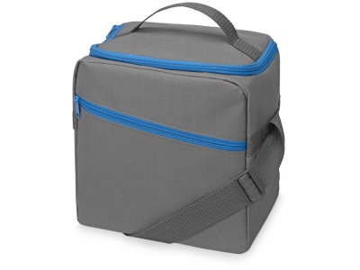 OA2003024149 US Basic. Изотермическая сумка-холодильник Classic c контрастной молнией, серый/голубой
