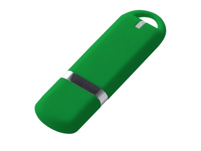 OA2102092267 USB-флешка на 32 ГБ 3.0 USB, с покрытием soft-touch, зеленый