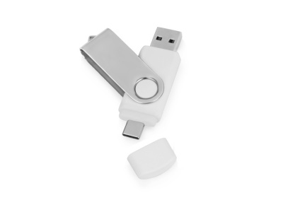 OA2003021697 USB/USB Type-C 3.0 флешка на 16 Гб Квебек C, белый