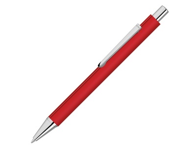 OA2102095140 Uma. Ручка шариковая металлическая Pyra soft-touch с зеркальной гравировкой, красный