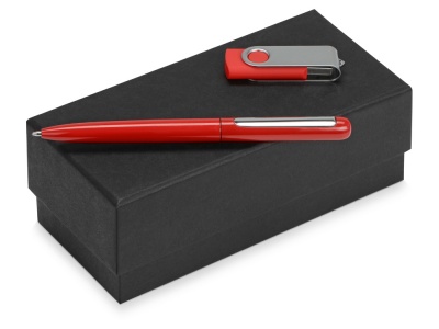 OA2003023765 Подарочный набор Skate Mirro с ручкой для зеркальной гравировки и флешкой, красный