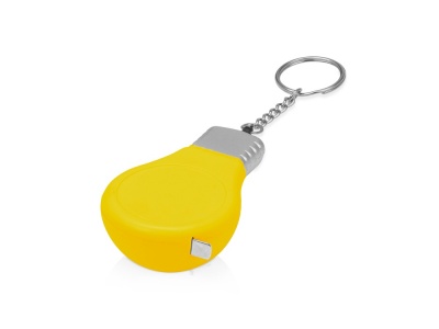 OA210210003 Брелок-рулетка для ключей Лампочка, желтый/серебристый
