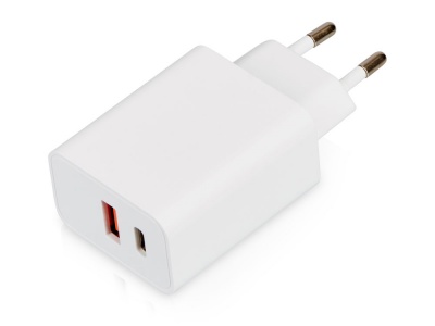 OA24082817498 Evolt. Сетевое зарядное устройство c выходами USB-A и USB-C Recharger, 10 Вт, белый