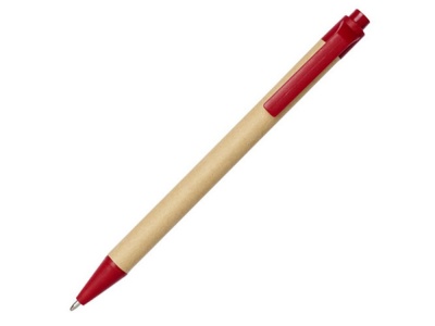 OA2003027703 Шариковая ручка Berk из переработанного картона и кукурузного пластика, красный