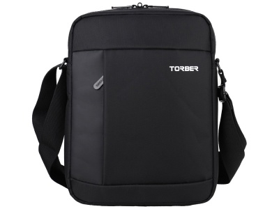 OA24082820927 Torber. Сумка кросс-боди TORBER, черный, нейлон, 21,5 х 17 х 6 см