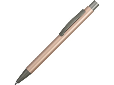 OA2003022574 Ручка металлическая soft touch шариковая Tender с зеркальным слоем, розовое золото/серый