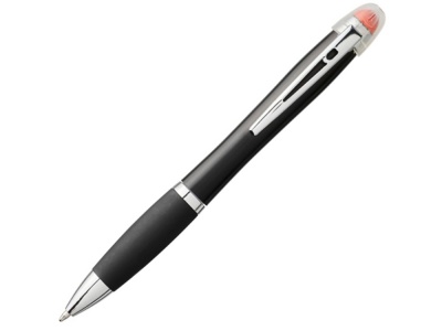 OA2003028865 Светящаяся шариковая ручка Nash со светящимся черным корпусом и рукояткой, оранжевый