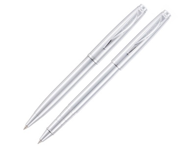 OA2408281076 Pierre Cardin. Набор Pierre Cardin PEN&PEN: ручка шариковая + роллер. Цвет - стальной. Упаковка Е.