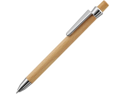 OA2003025543 Uma. Ручка шариковая деревянная BEECH, черный, 1 мм, светло-коричневый