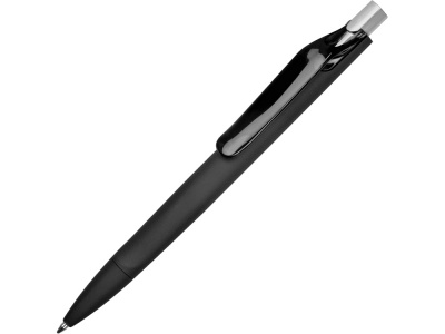 OA1701222803 Prodir. Ручка пластиковая шариковая Prodir  софт-тач, черный с серебристой кнопкой