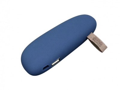 OA2408287237 PB_Small_stone Универсальное зарядное устройство power bank в форме камня. 2600MAH. Темно-синий