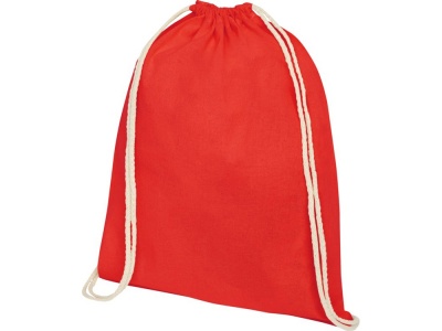 OA2102094824 Рюкзак со шнурком Oregon из хлопка плотностью 140 г/м&sup2;, красный