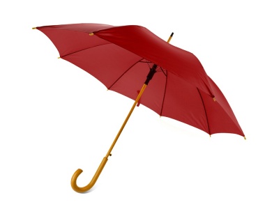 OA10UM-RED7 Зонт-трость полуавтоматический с деревянной ручкой