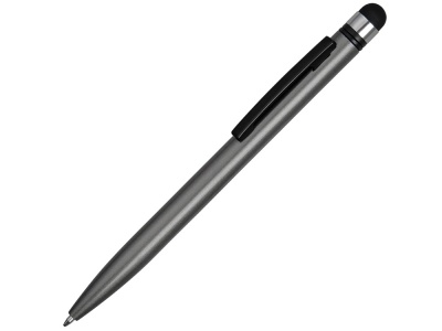 OA2003021954 Ручка-стилус металлическая шариковая Poke, серый/черный