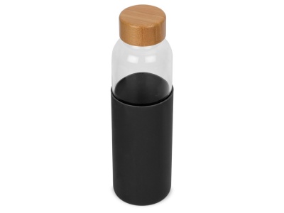 OA2102092058 Бутылка для воды стеклянная Refine, в чехле, 550 мл, черный