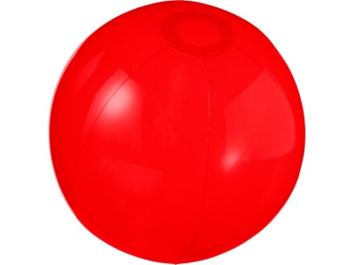 OA210209166 Мяч пляжный Ibiza, красный прозрачный