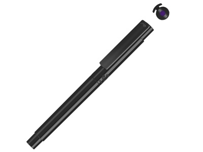 OA2102095877 Uma. Капиллярная ручка в корпусе из переработанного материала rPET RECYCLED PET PEN PRO FL, черный с фиолетовыми чернилами