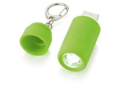 OA86LM-GRN1 Мини-фонарь Avior с зарядкой от USB, зеленый