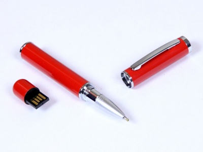 OA2102093565 USB-флешка на 8 Гб в виде ручки с мини чипом, красный