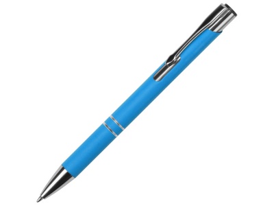 OA2102095214 Ручка металлическая шариковая Legend Gum софт-тач, голубой
