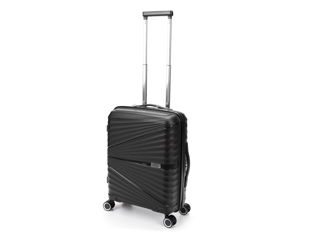 OA24082821465 Torber. Чемодан TORBER Nevo, чёрный, полипропилен, 40 х 25 х 55 см, 32 л