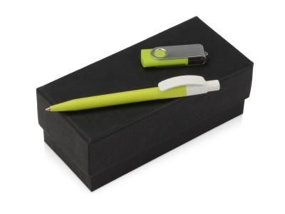 OA2003023860 Подарочный набор Uma Memory с ручкой и флешкой, зеленое яблоко