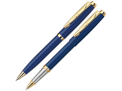 OA240828470 Pierre Cardin. Набор: шариковая ручка и ручка-роллер PEN & PEN. Pierre Cardin, синий/серебристый/золотистый