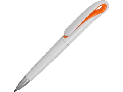 OA15094046 Ручка шариковая Swansea, белый/оранжевый, синие чернила
