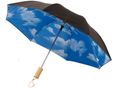 OA1701223241 Avenue. Зонт Blue skies 21 двухсекционный полуавтомат, черный