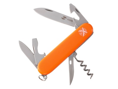 OA24082821791 STINGER. Нож перочинный Stinger, 90 мм, 11 функций, материал рукояти: АБС-пластик (оранжевый)